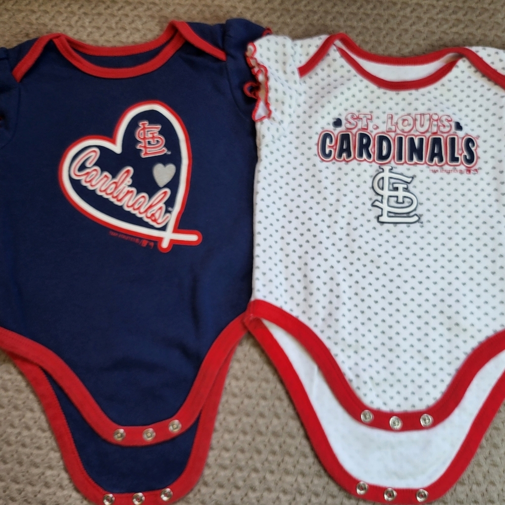 St Loius Cardinals Baby Bodysuits Onesie 6-9M